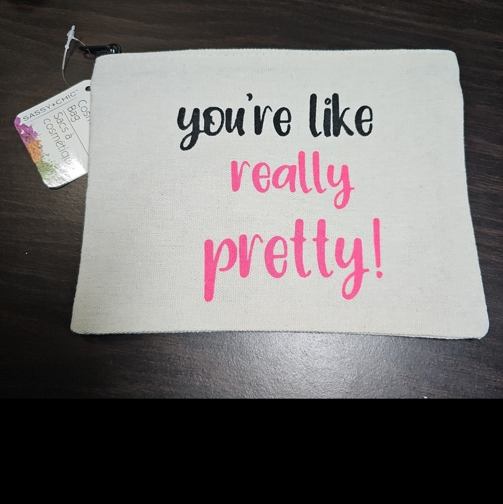 Nwt Mean girls inspired cosmetic bag by sassy n chic